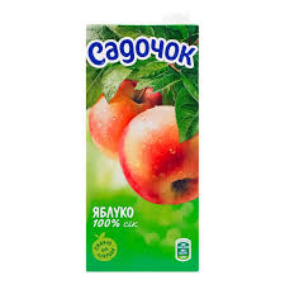 Сік яблучний відновлений освітлений ТМ "Садочок" 0.95 л