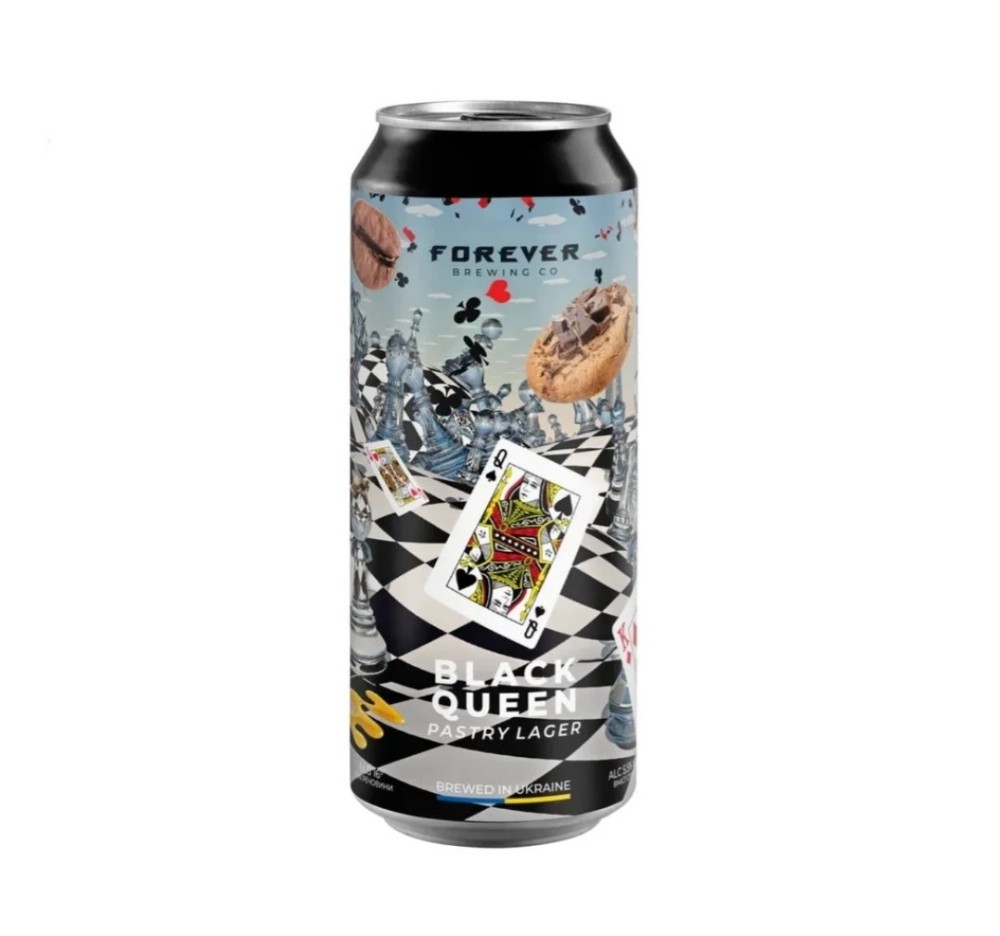 Пиво ТМ FOREVER "Black Queen" темне нефільтр. 0,5