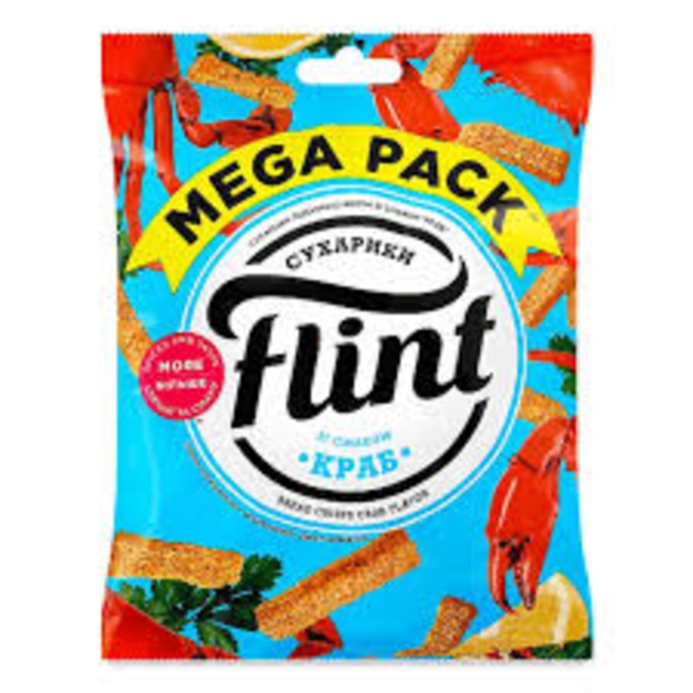 Сухарики пшенично-житні зі смаком "Краб" 100г