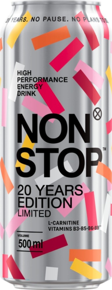 Нон Стоп 20 років Лімітова Серія" напій безалкогольн енергетичний 0.5
