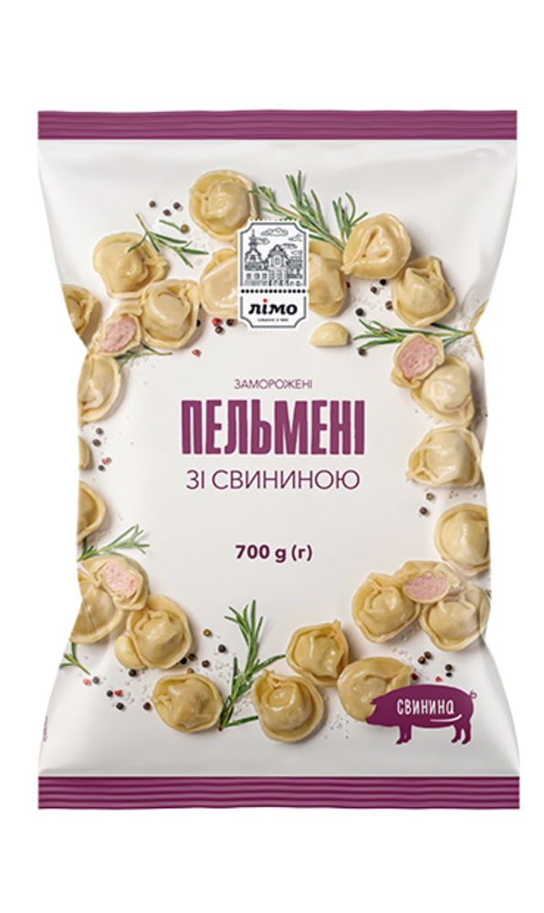 Пельмені зі свининою 0.700 кг ЛХК