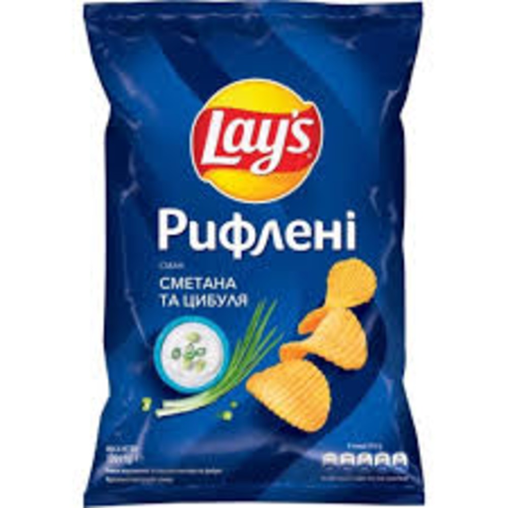 LAY'S ЧІПСИ РИФ СМЕТ-ЦИБ 120Г