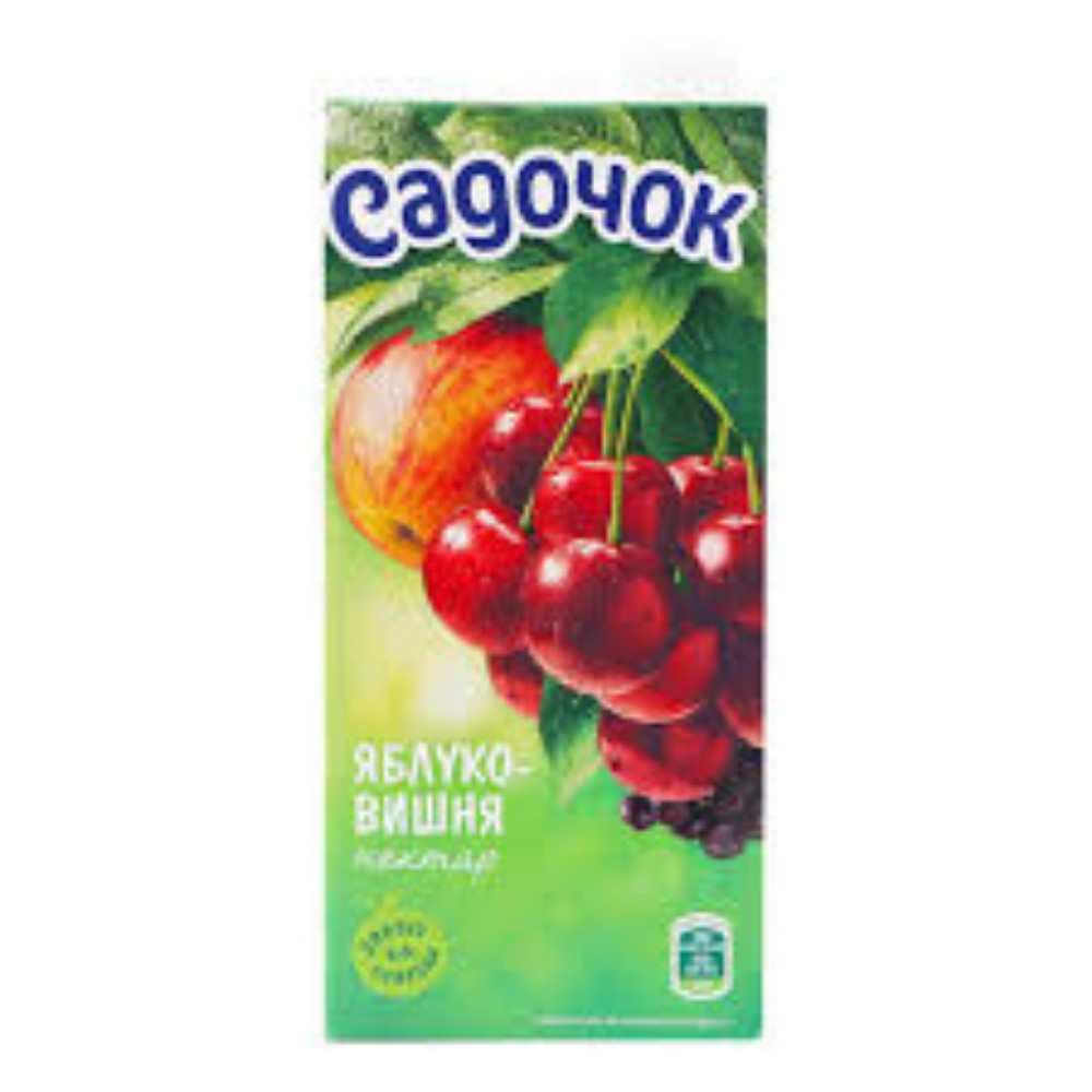 Нектар яблучно-вишневий освітлений ТМ "Садочок" 0.95 л