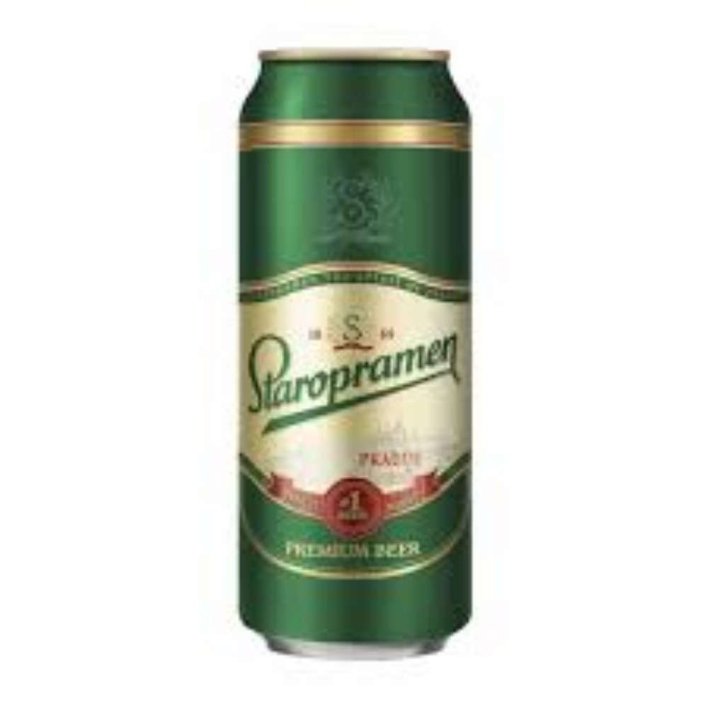 Пиво Старопрамен банка 0,45л