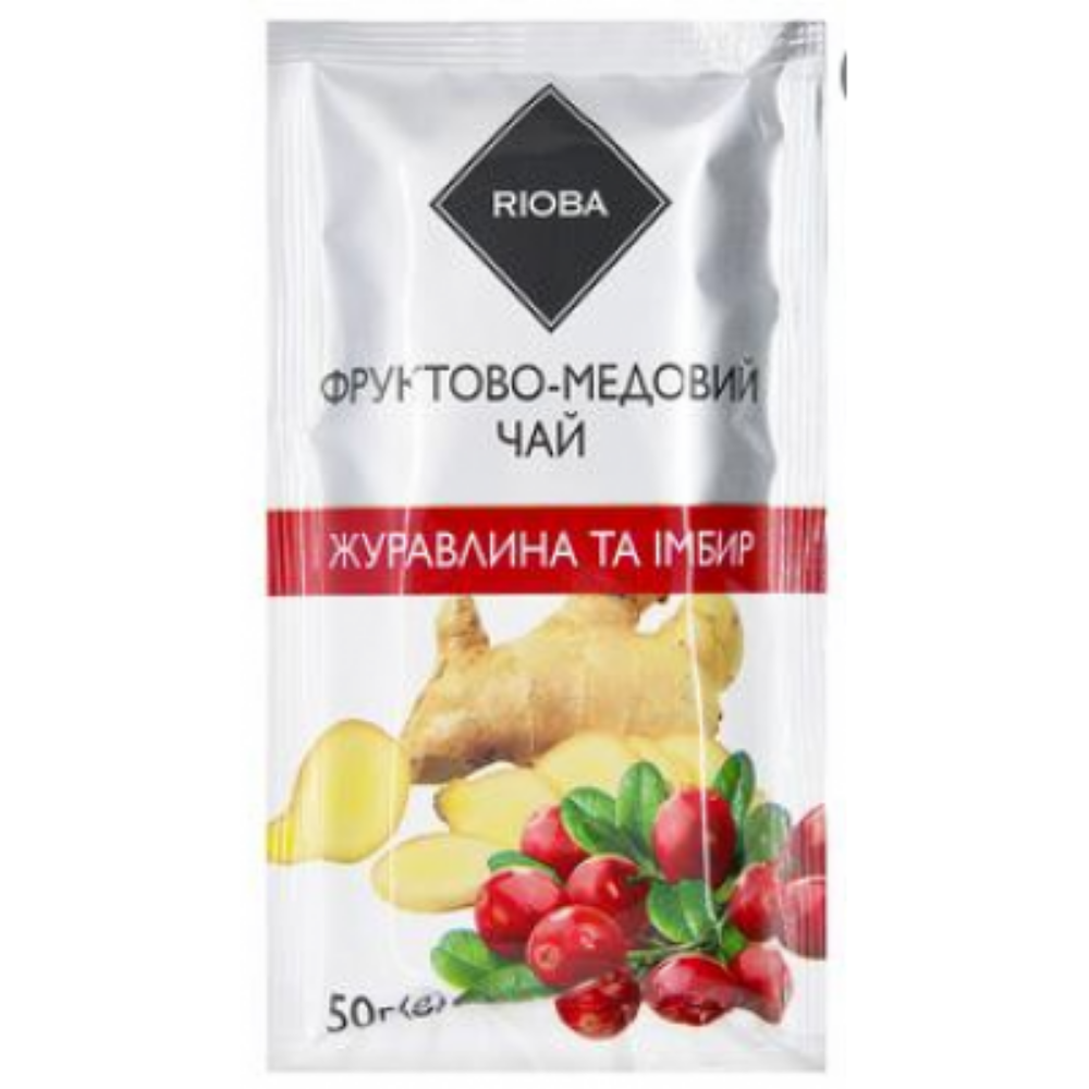 чай RIOBA ЖУРАВЛИНА/ІМБИР 