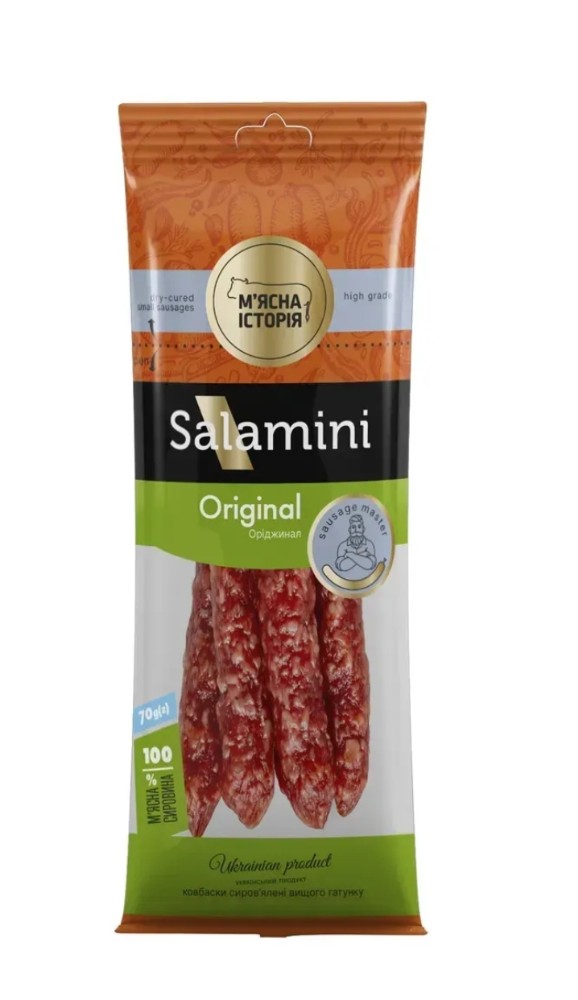 Ковбаски Саляміміні Чікен Оригінал С/K 70гр