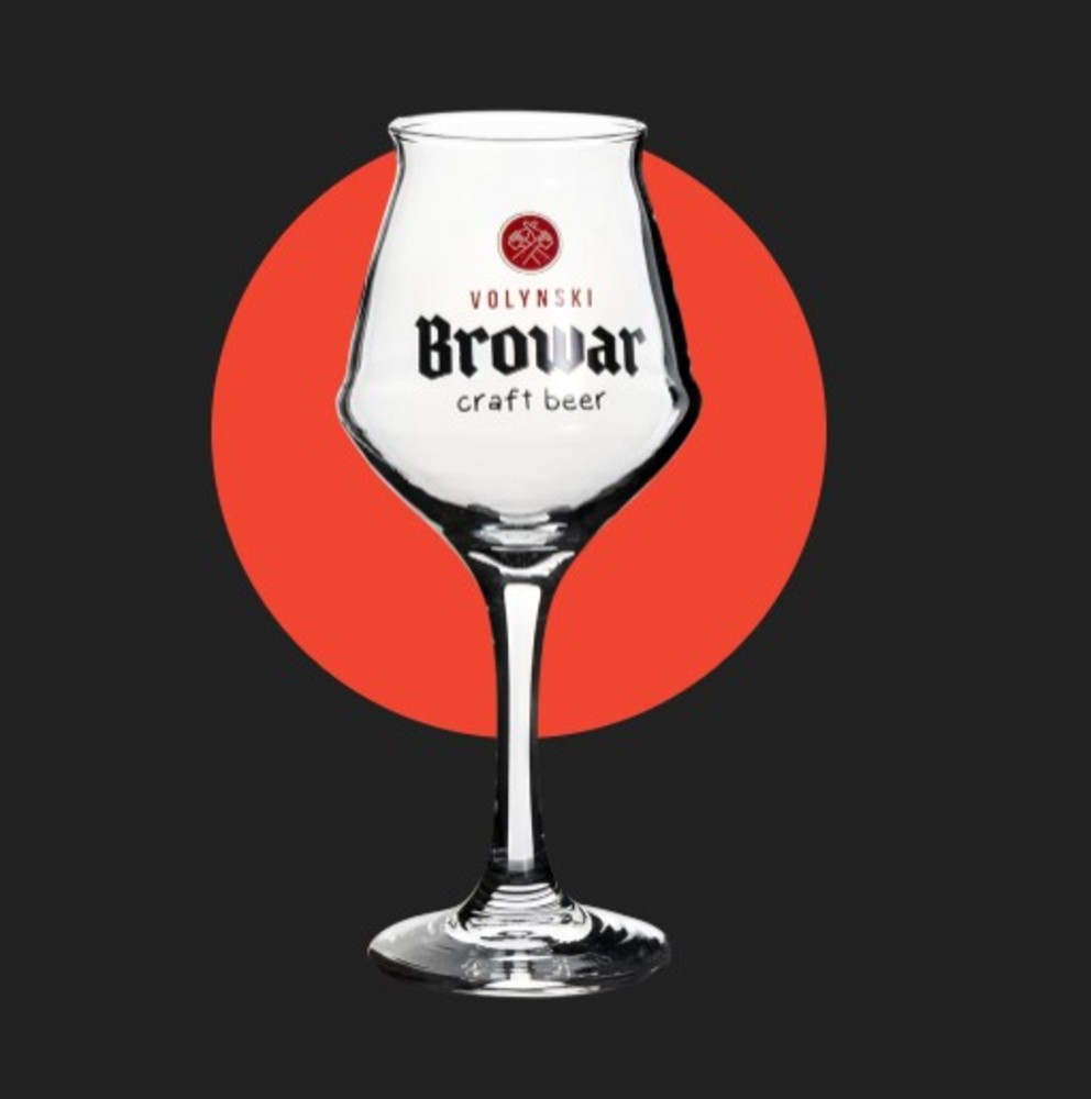 Бокал Somelier 0.4л ТМ "Волинський бровар"