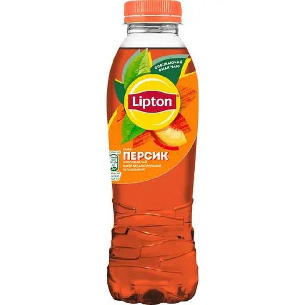 Чай Lipton Чорний з персиком 0.5л