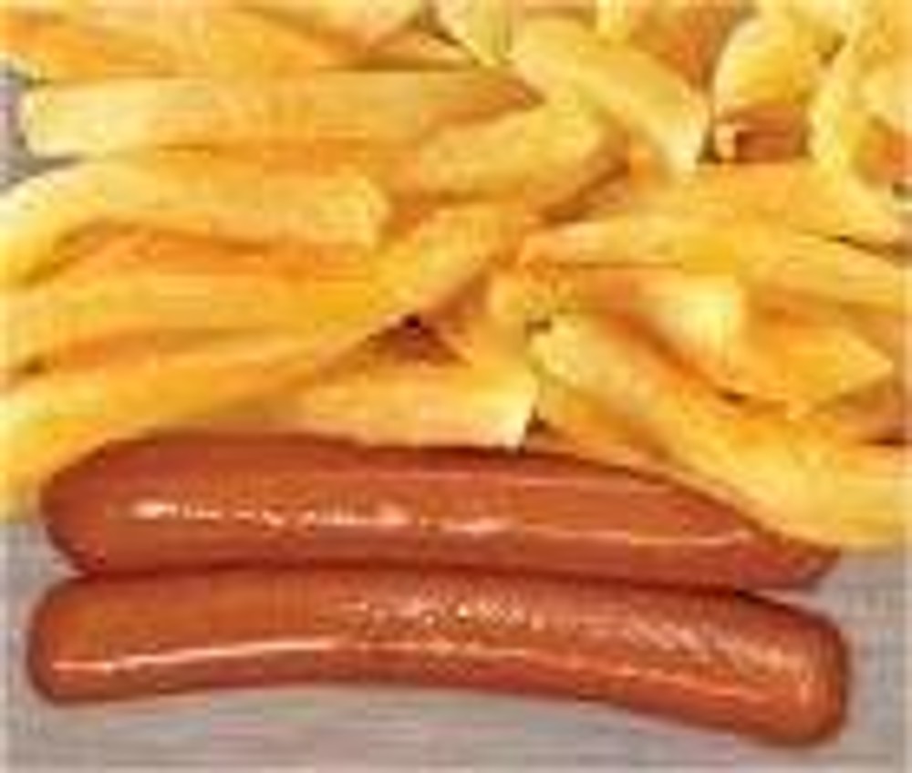 2 x Viennas and Chips