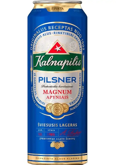 Пиво Kalnapilis Pilsner 0.568л. ж/б,шт