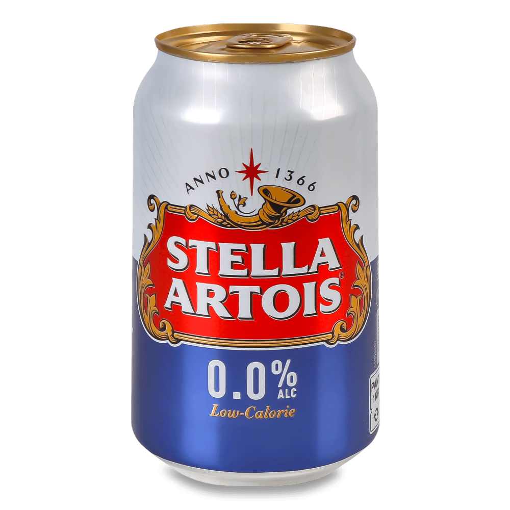 Пиво stella artois б/а ж.б 0.33л