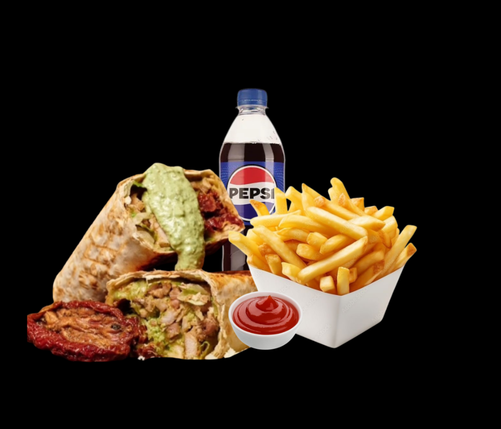 Комбо меню (Шаурма Італія+картопля фрі+Пепсі)