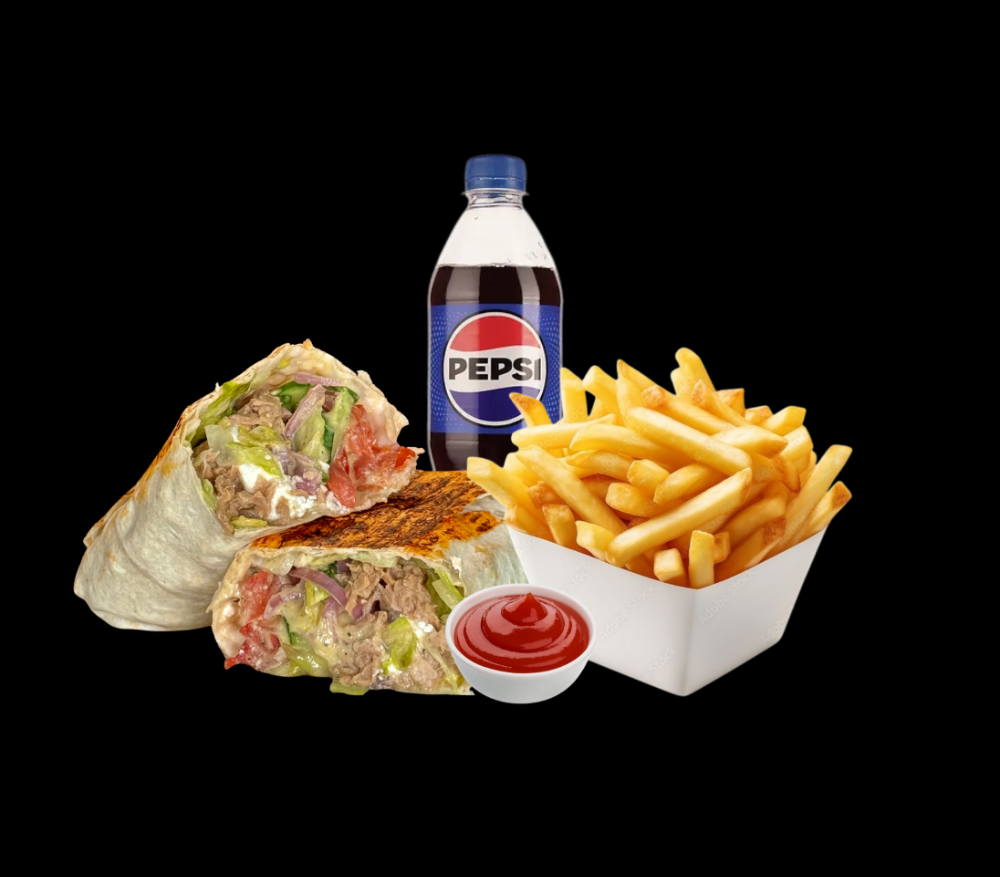 Комбо меню (Шаурма Туна+Картопля фрі+Пепсі)