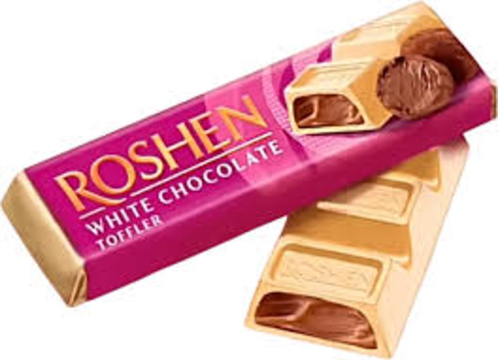 Батончик Рошен білий шоколад
