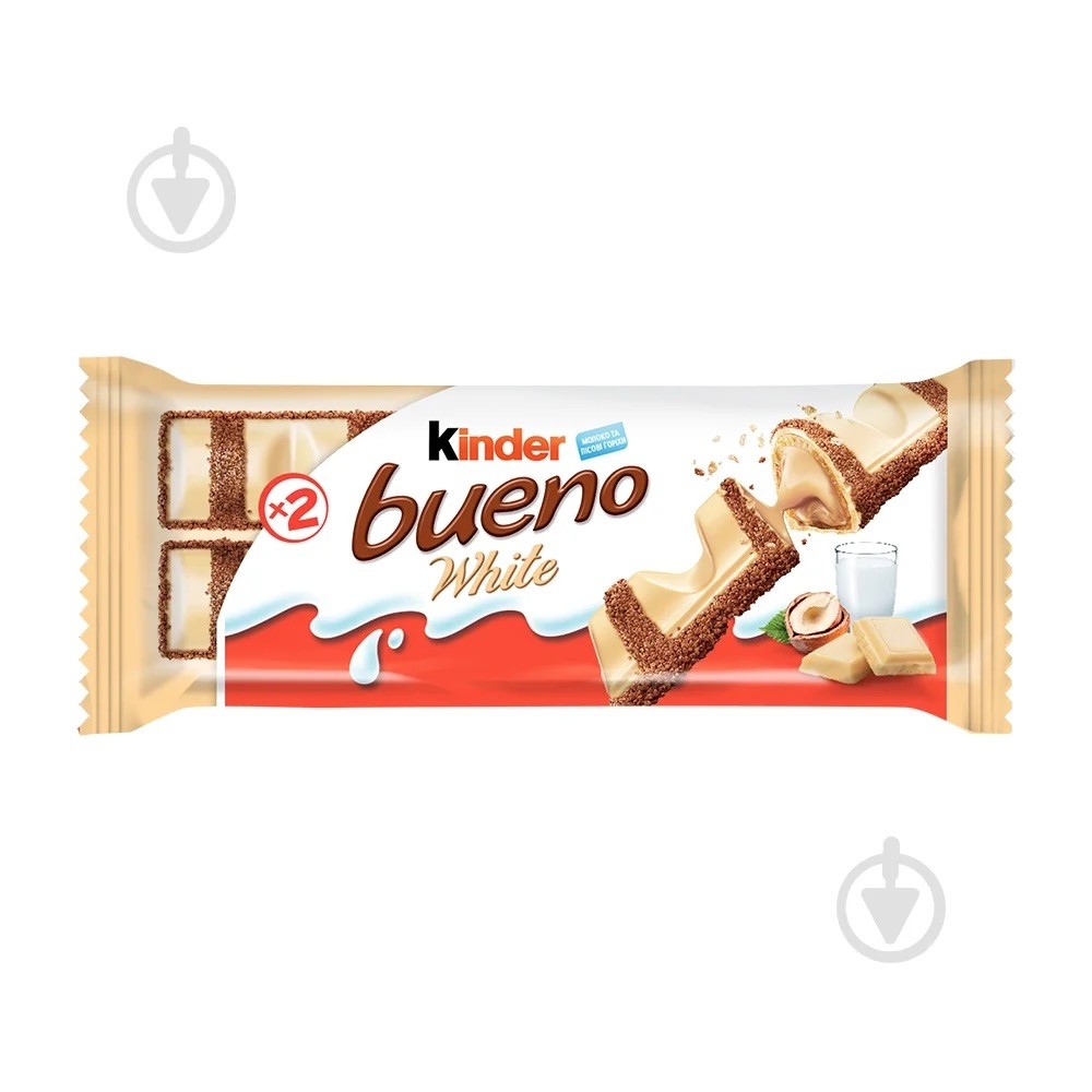 Батончик Kinder Bueno White 39 г