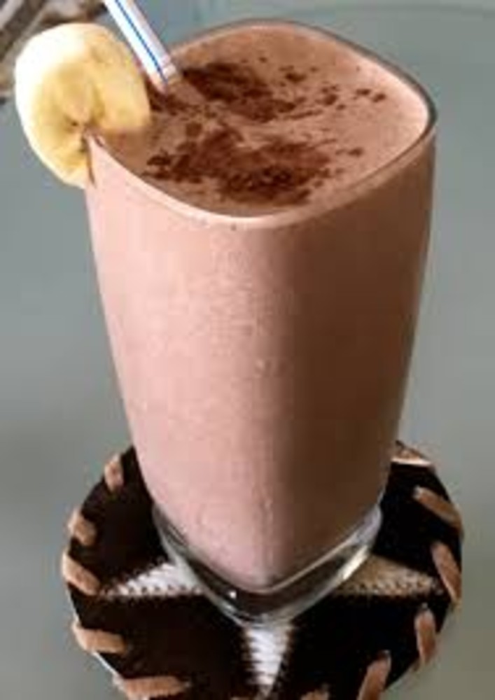 Смузи какао-арахисовая паста 350мл / Smoothie cacao-peanut butter 350ml
