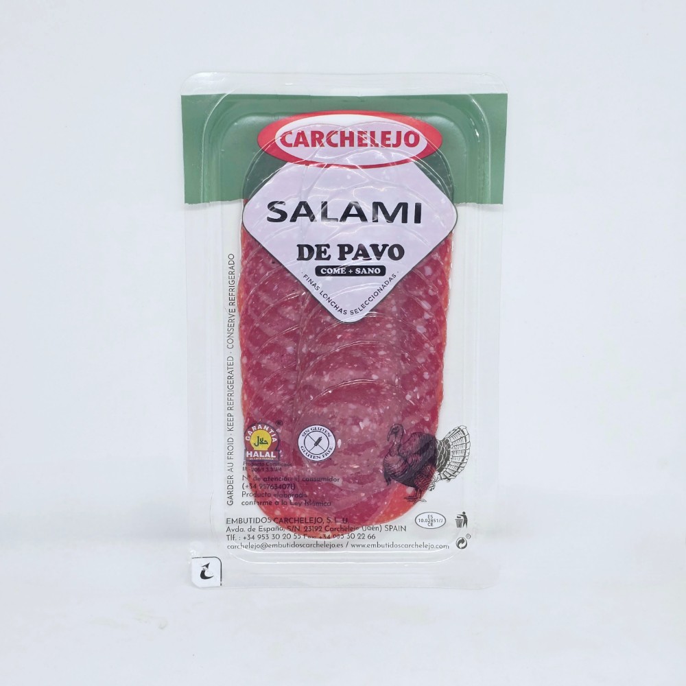 Ковбаса Салямі Carchelejo з м'яса індика, 80гр