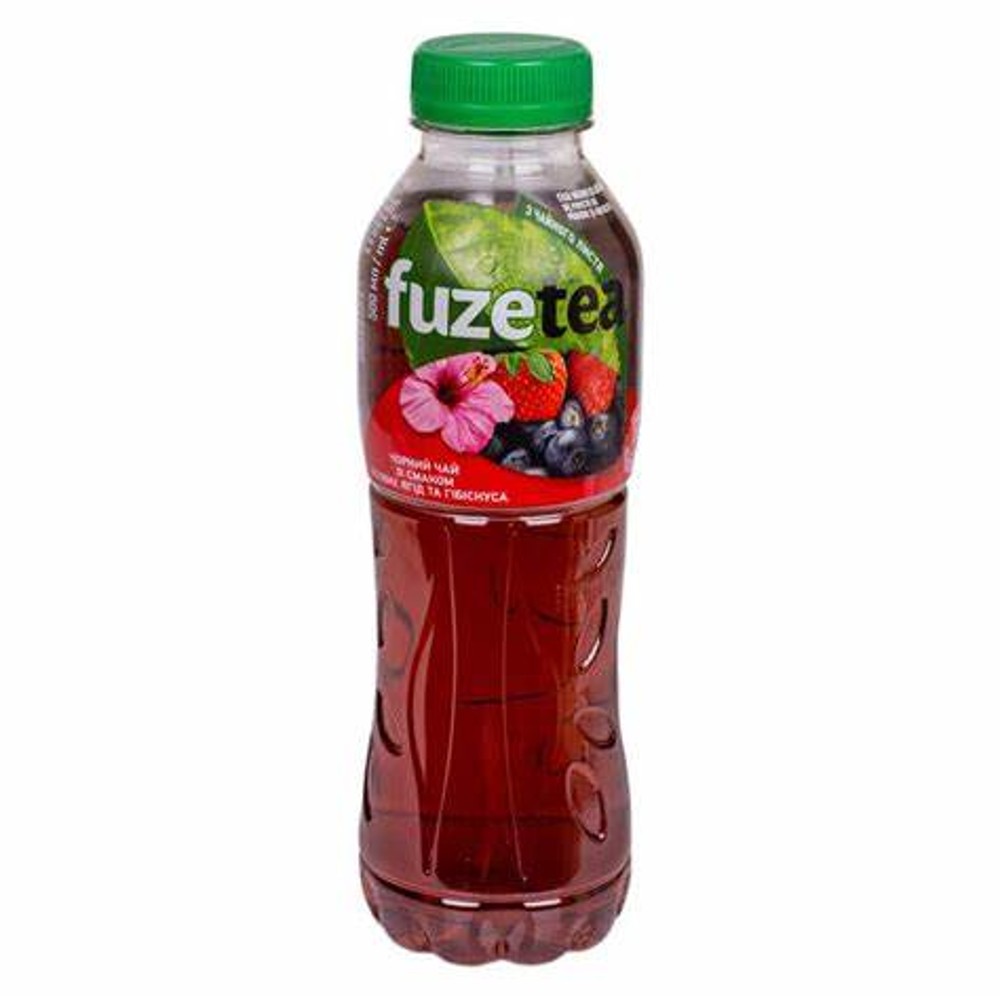 Напій Fuze tea чорний чай зі смаком лісових ягід ПЕТ, 500мл