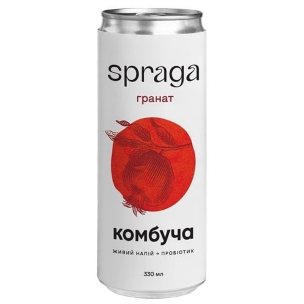Напій Камбуча Spraga гранат ЖБ, 330мл