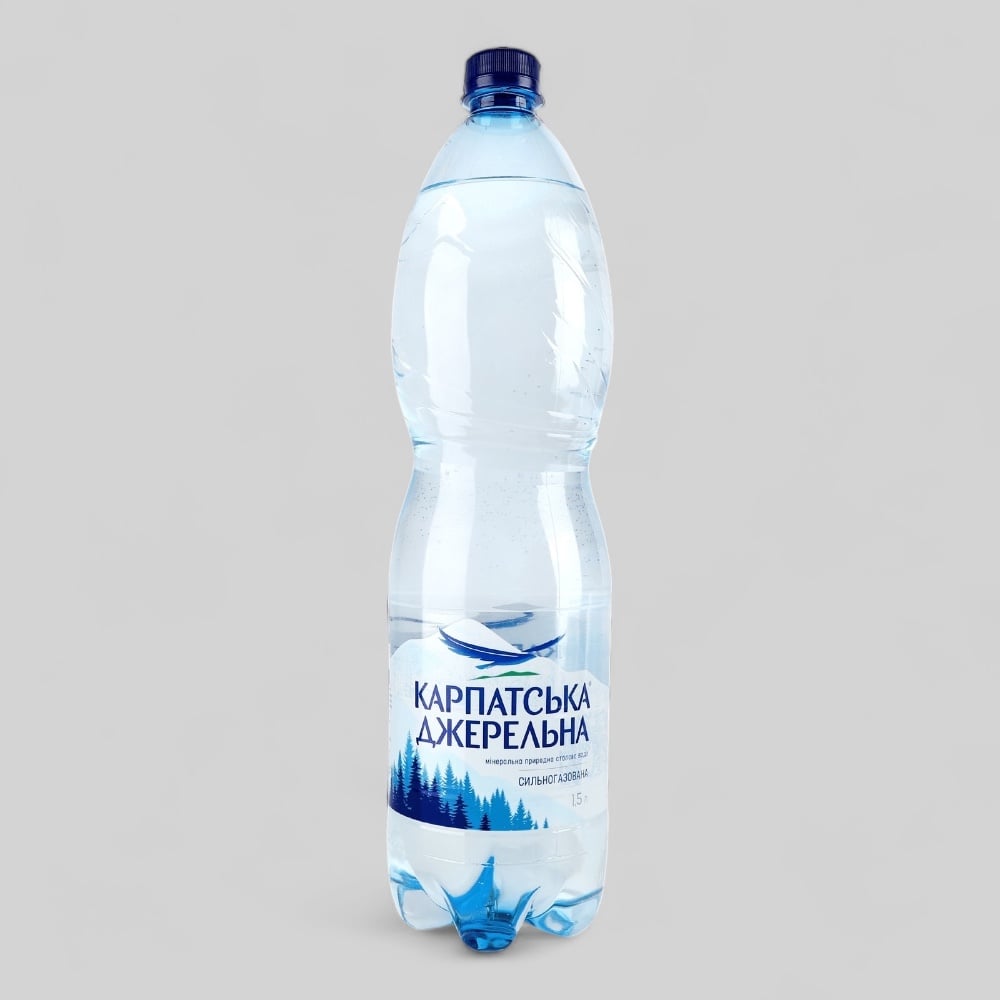 Карпатська Джерельна Сильногазована 1л