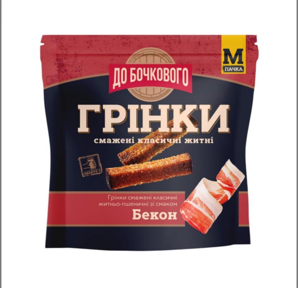 Грінки До Бочкового Бекон 50г