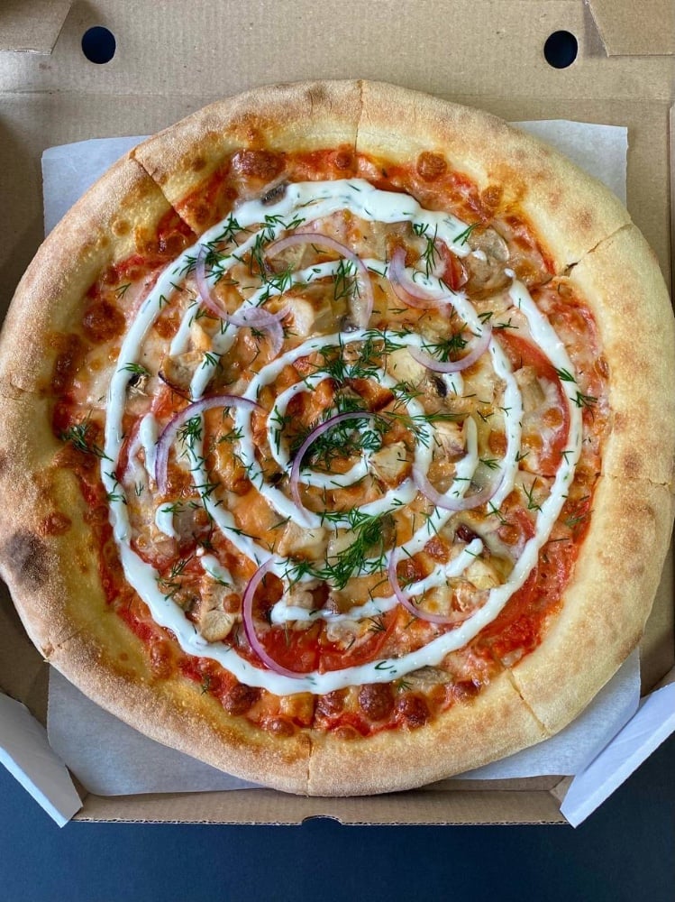 Піца Домашня з куркою 30 см 