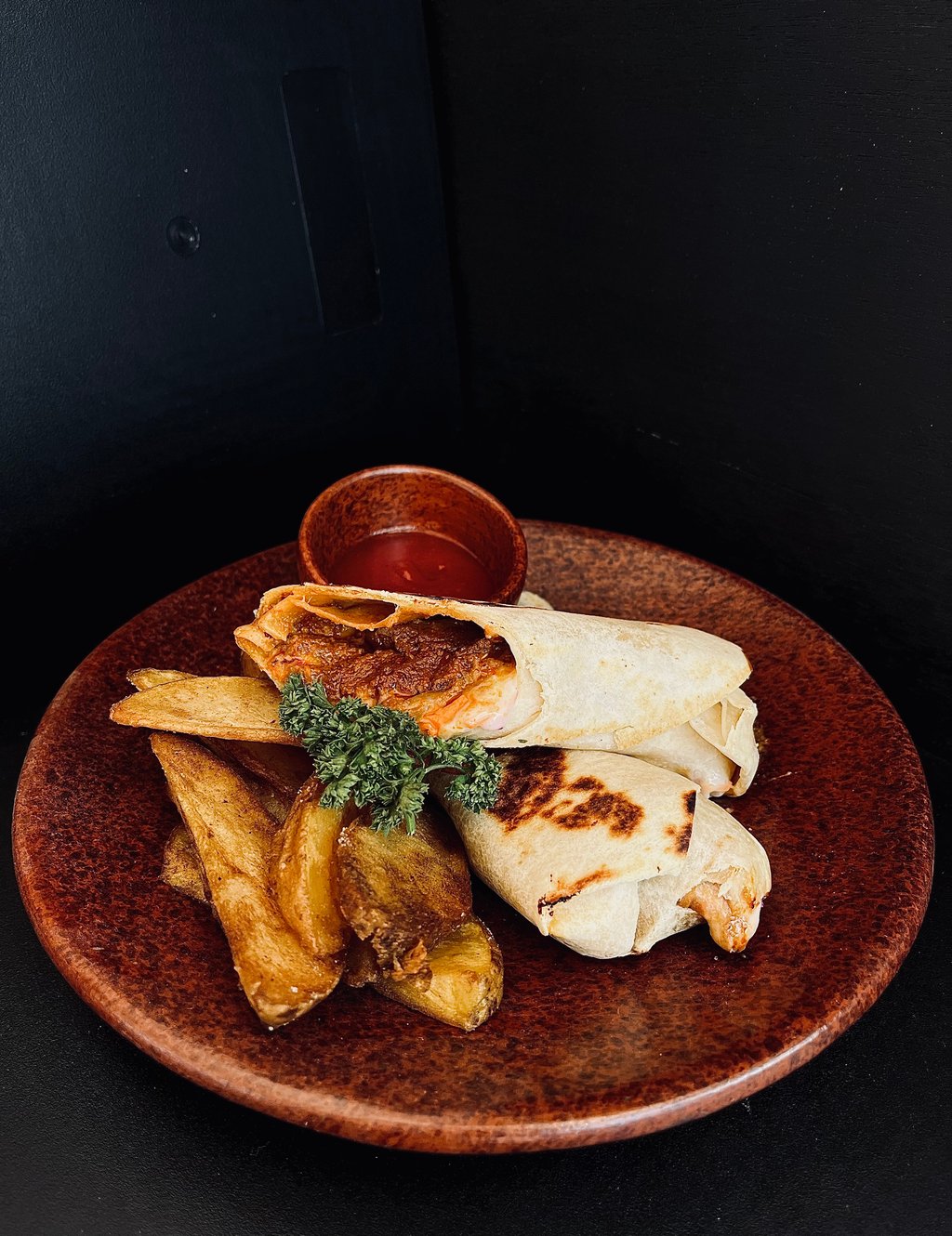 Rendang & Coleslaw Wrap
