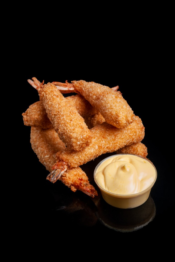 Креветка Темпура з сирним соусом 6шт