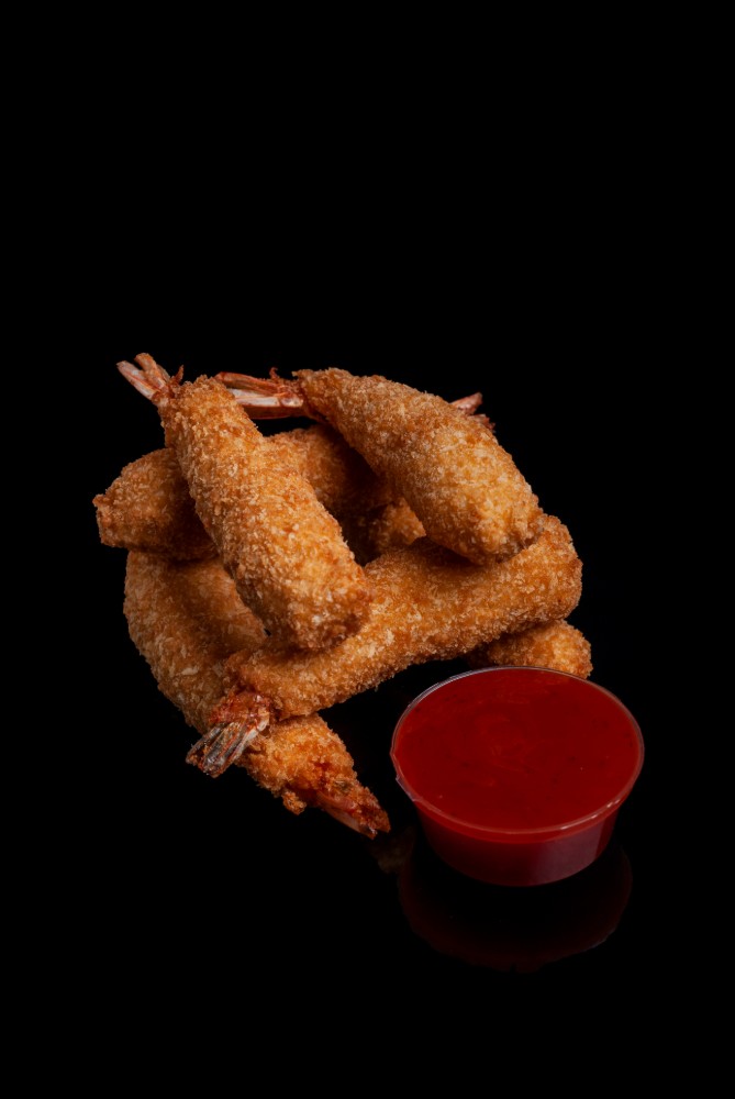 Креветка Темпура з манго-чілі соусом 6шт 