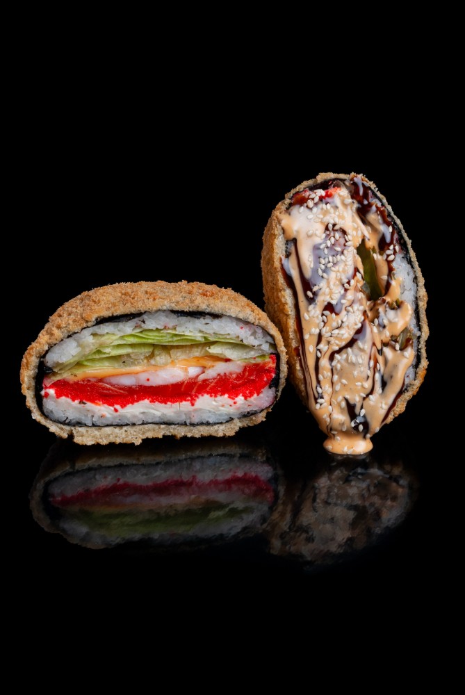 Sushi Burger Креветка-Лосось