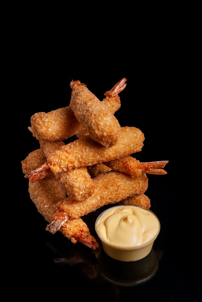 Креветка Темпура з сирним соусом 9шт
