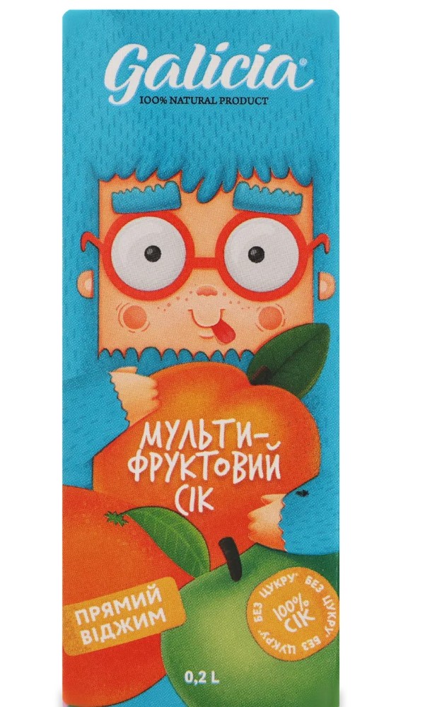 Сік Galicia Мультифрукт 0.2