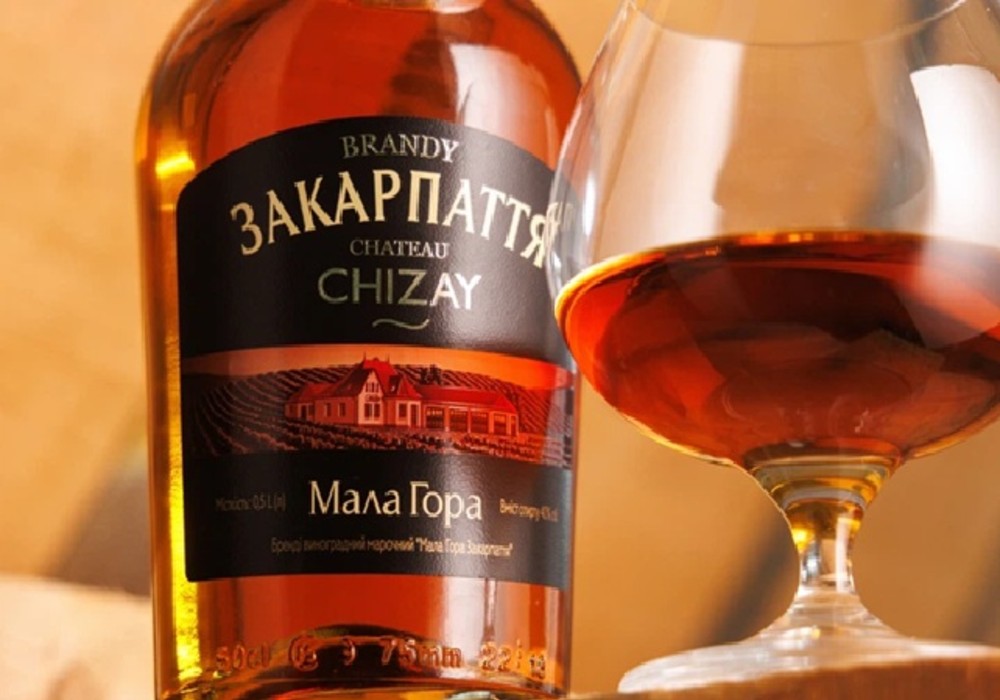 Бренді виноградний марочний "Мала Гора Закарпаття" 50 мл 