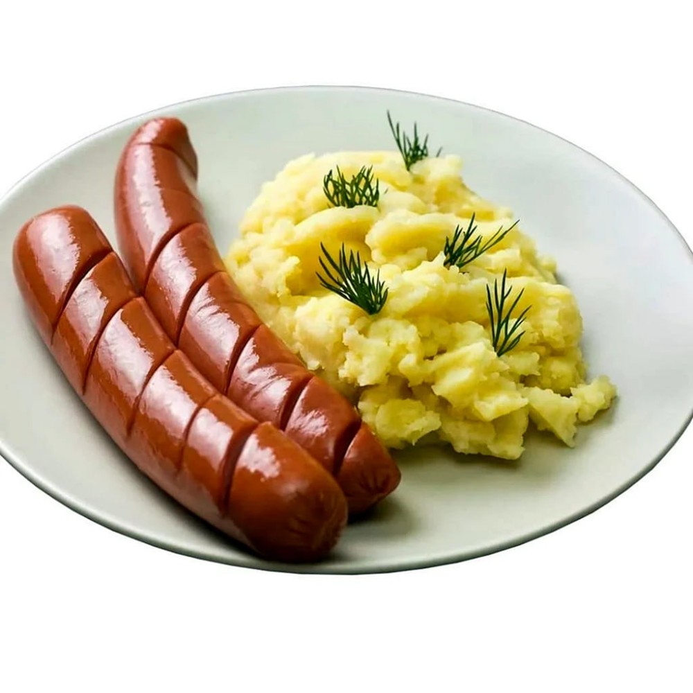 Пюре з сосисками