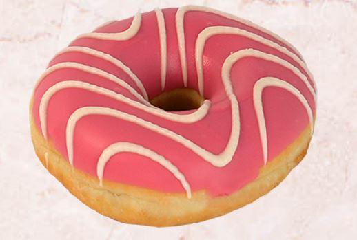Donut с клубничной начинкой