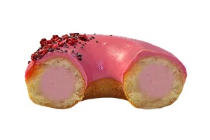 Donut з малиновою начинкою