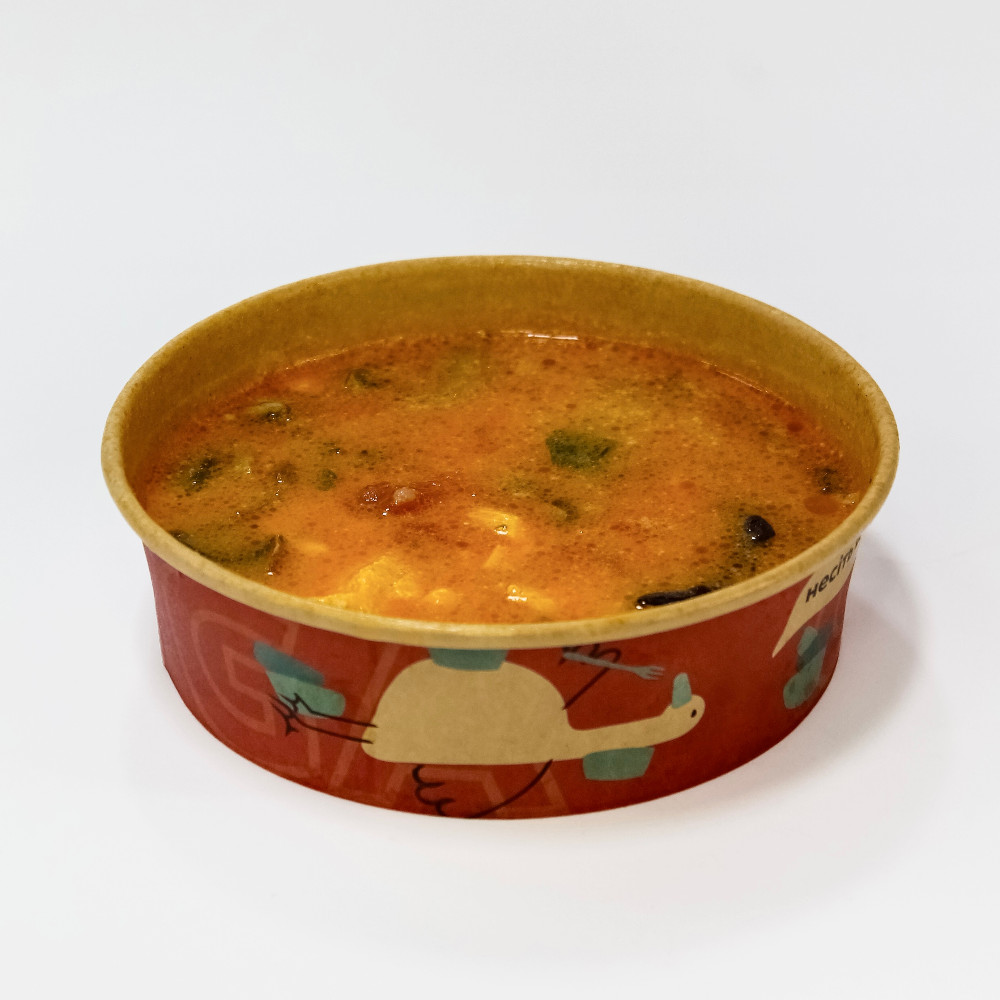 Суп Тайський з креветками, лососем та куркою, 230г