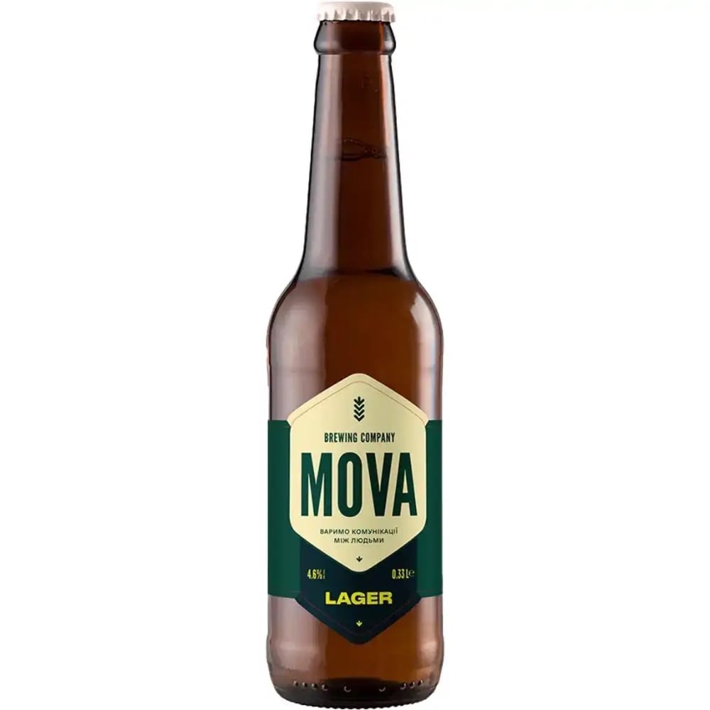 Пиво Mova Lager 0,33 л