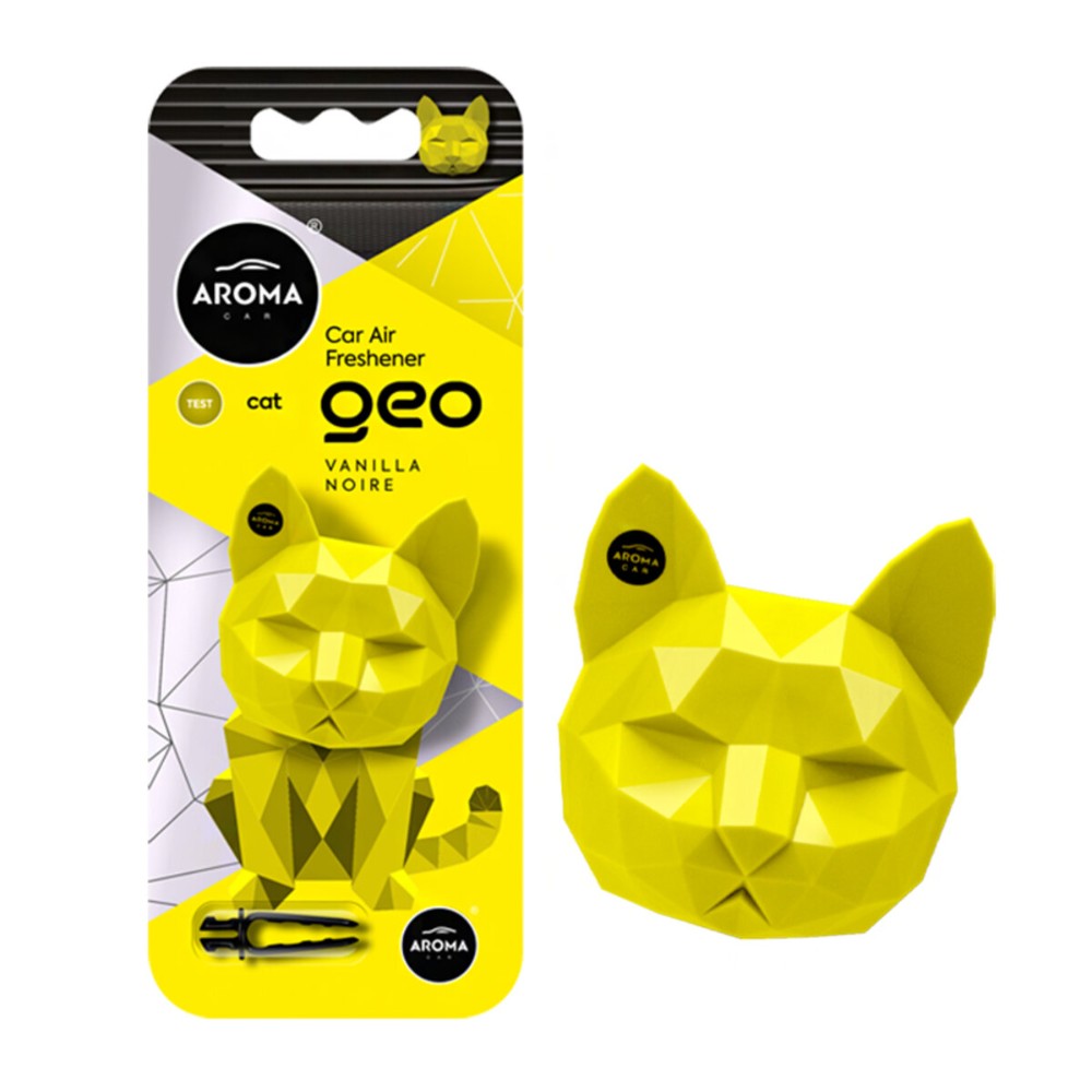 Aroma Car Автомобільний полімерний ароматизатор  GEO Cat - Vanilla Noire