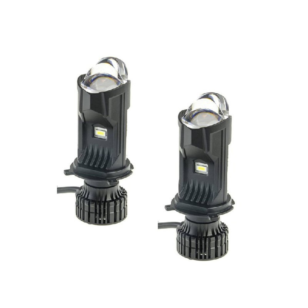 DECKER LED Лампи з лінзою  DECKER PRO H4 12-24В  8000лм/6000К/65Вт/CSP3570 із кулером +CAN-модуль