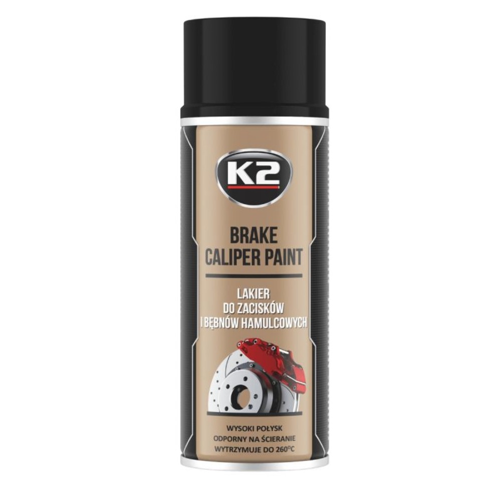 K2 BRAKE CALIPER PAINT 400 ml високотемпературна фарба чорна