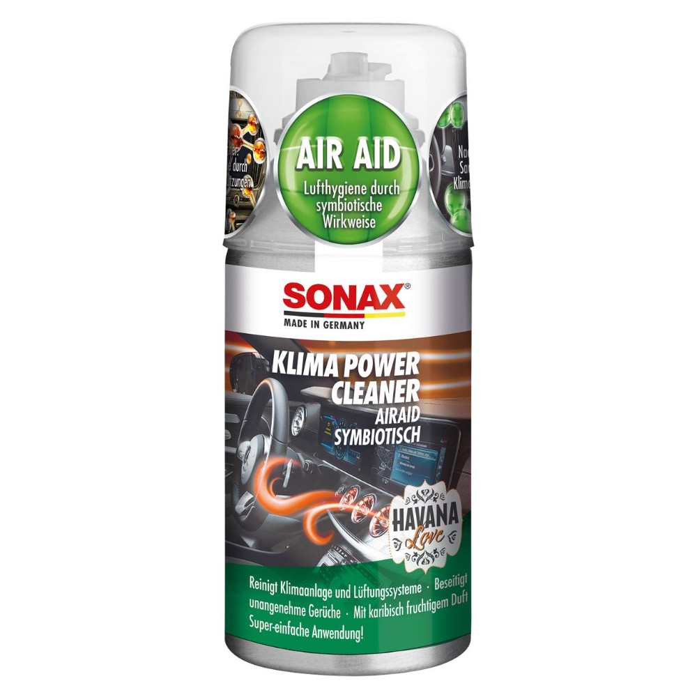 SONAX Klima Power Cleaner Air Aid - Havana Love Очищувач кондиціонера антибактеріальний 100 мл
