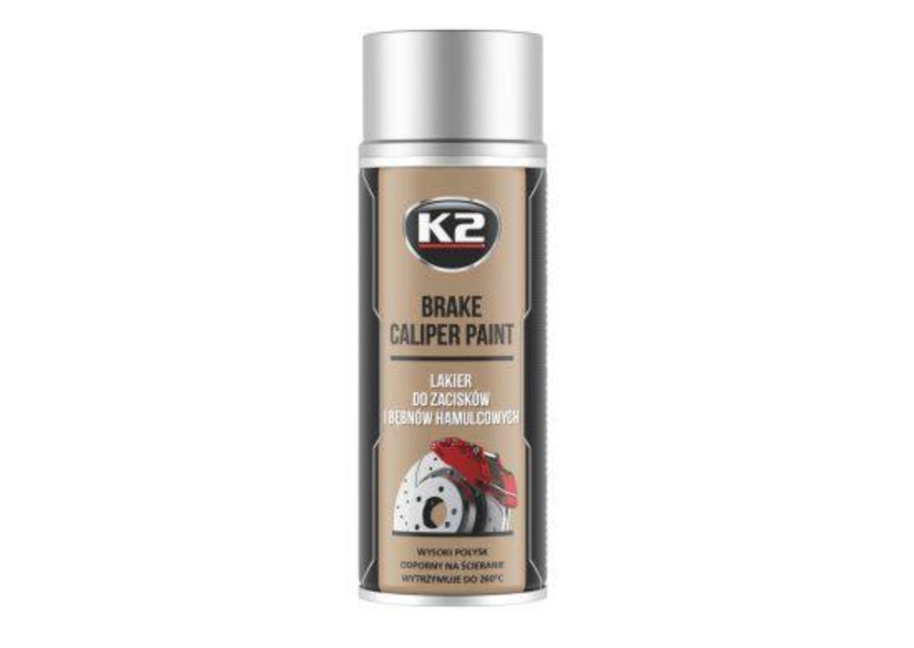 K2 BRAKE CALIPER PAINT 400 ml високотемпературна фарба срібна