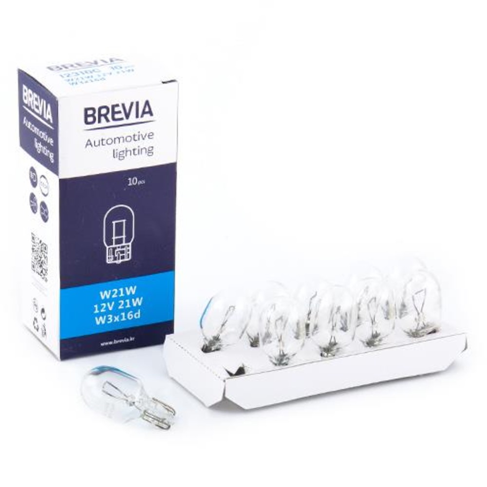Brevia Галогенова лампа W21W 12V 21W w3x16d