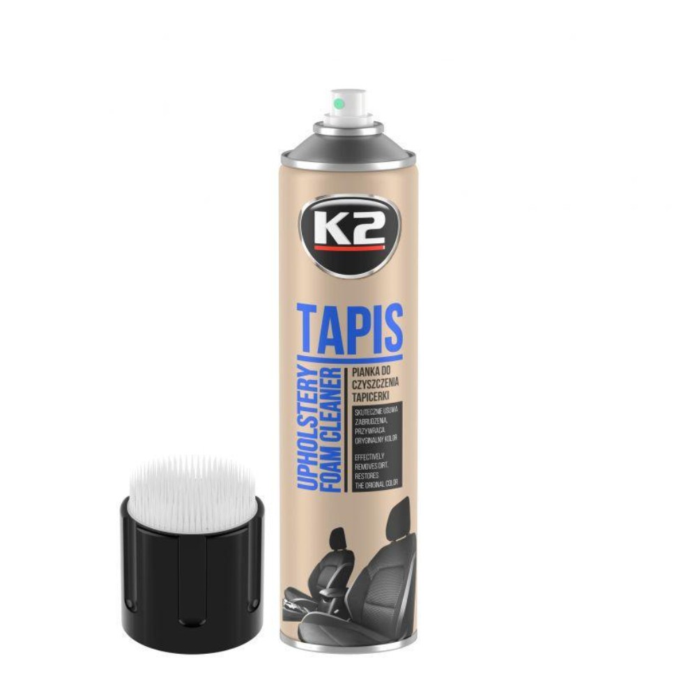 K2 Очищувач для тканини Tapis 600 мл (аерозоль пінка) + щіточка на корку