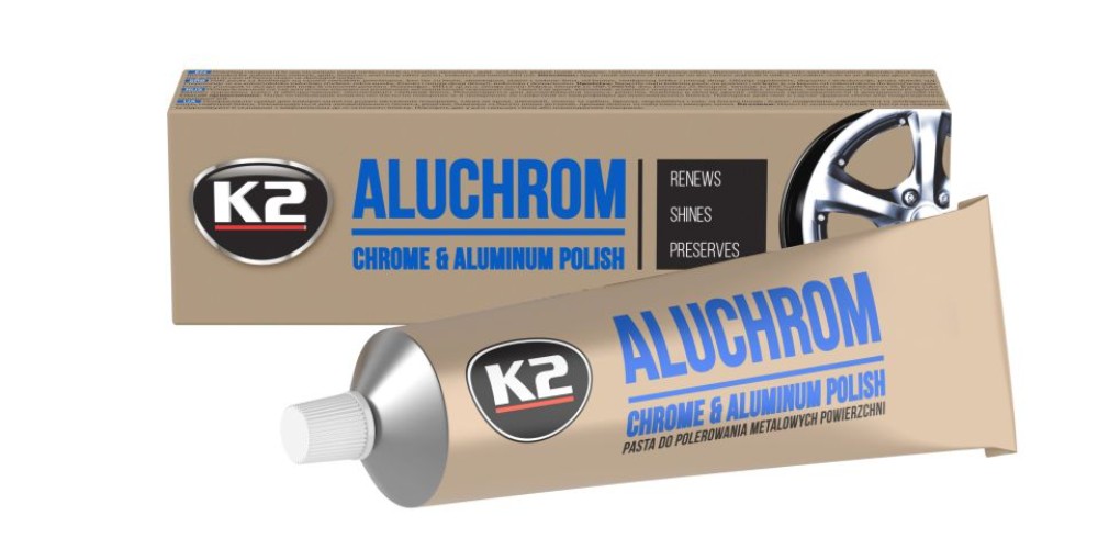 K2 Паста для полірування хромованих деталей Aluchrom туба 120 г