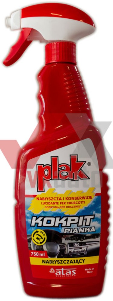 ATAS Plak Base Acqua (блиск) поліроль (пінка) для торпедо 750 мл