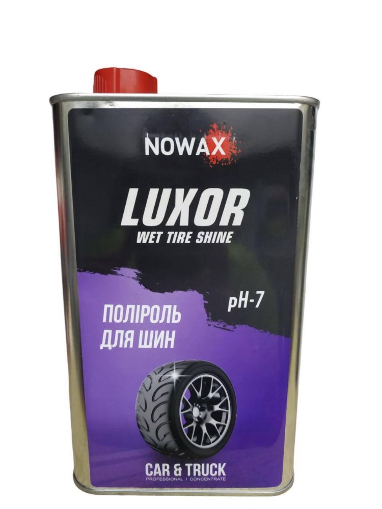 Nowax Засіб для чоріння шин Luxor Wet Tire Shine ефект мокрої гуми