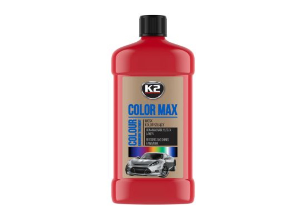 K2 Поліроль восковий для кузова Color Max червоний 500 мл
