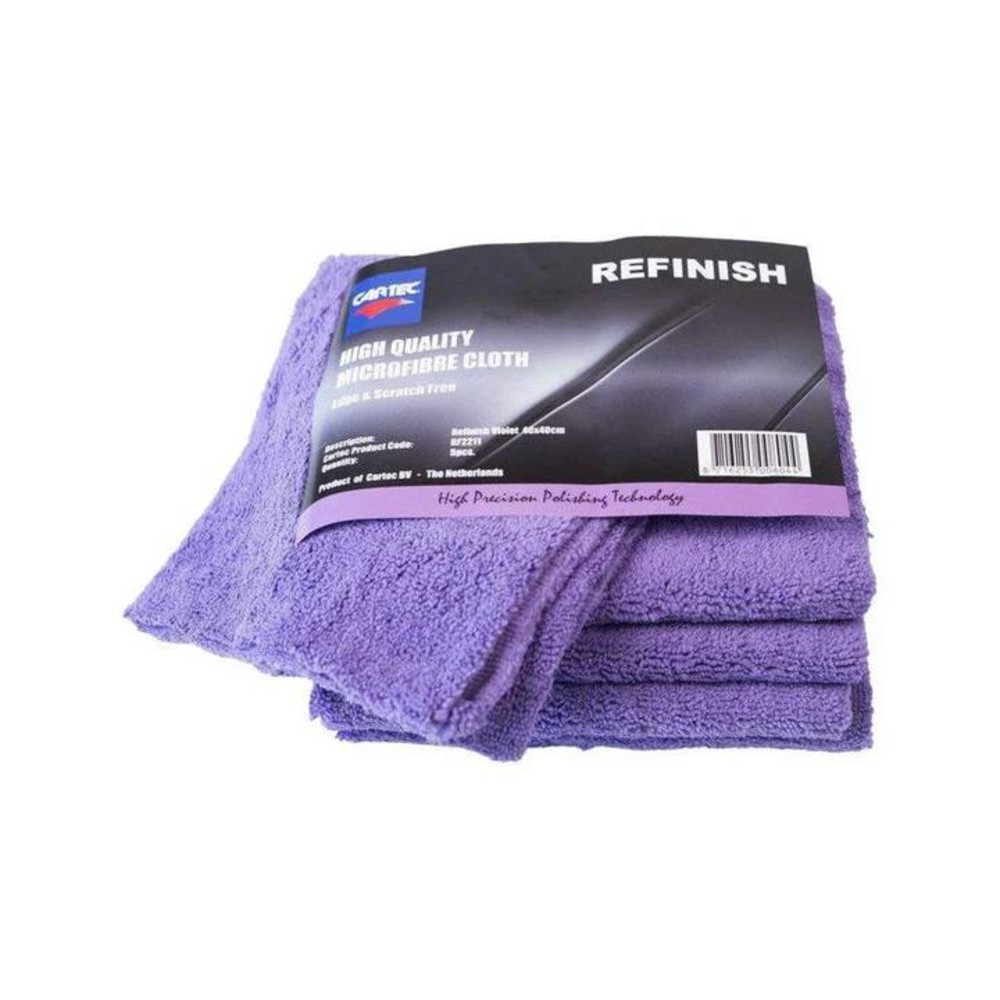 Cartec Refinish Microfibre Towel 40х40см Фібра для авто фіолетова